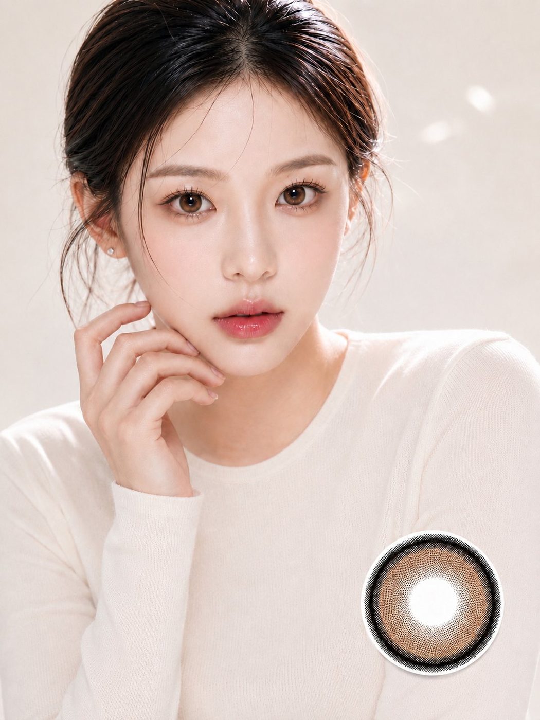 내추럴 브라운 렌즈컷