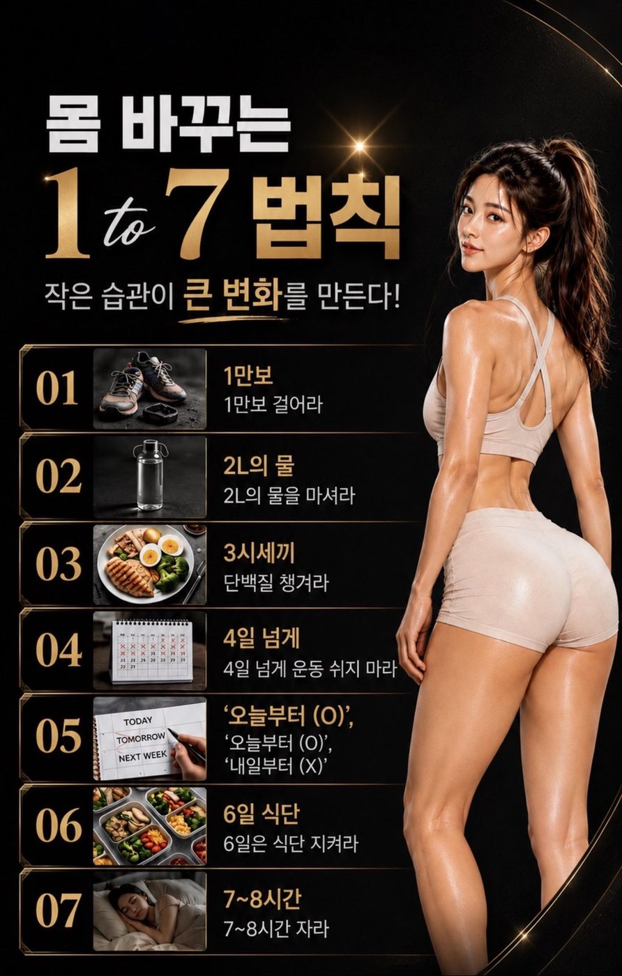 몸 바꾸는 1 to 7 법칙