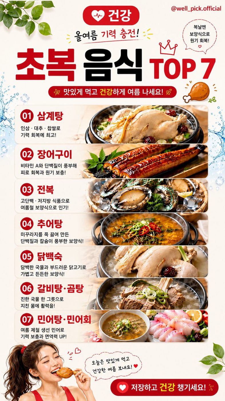 초복 보양식 TOP 7