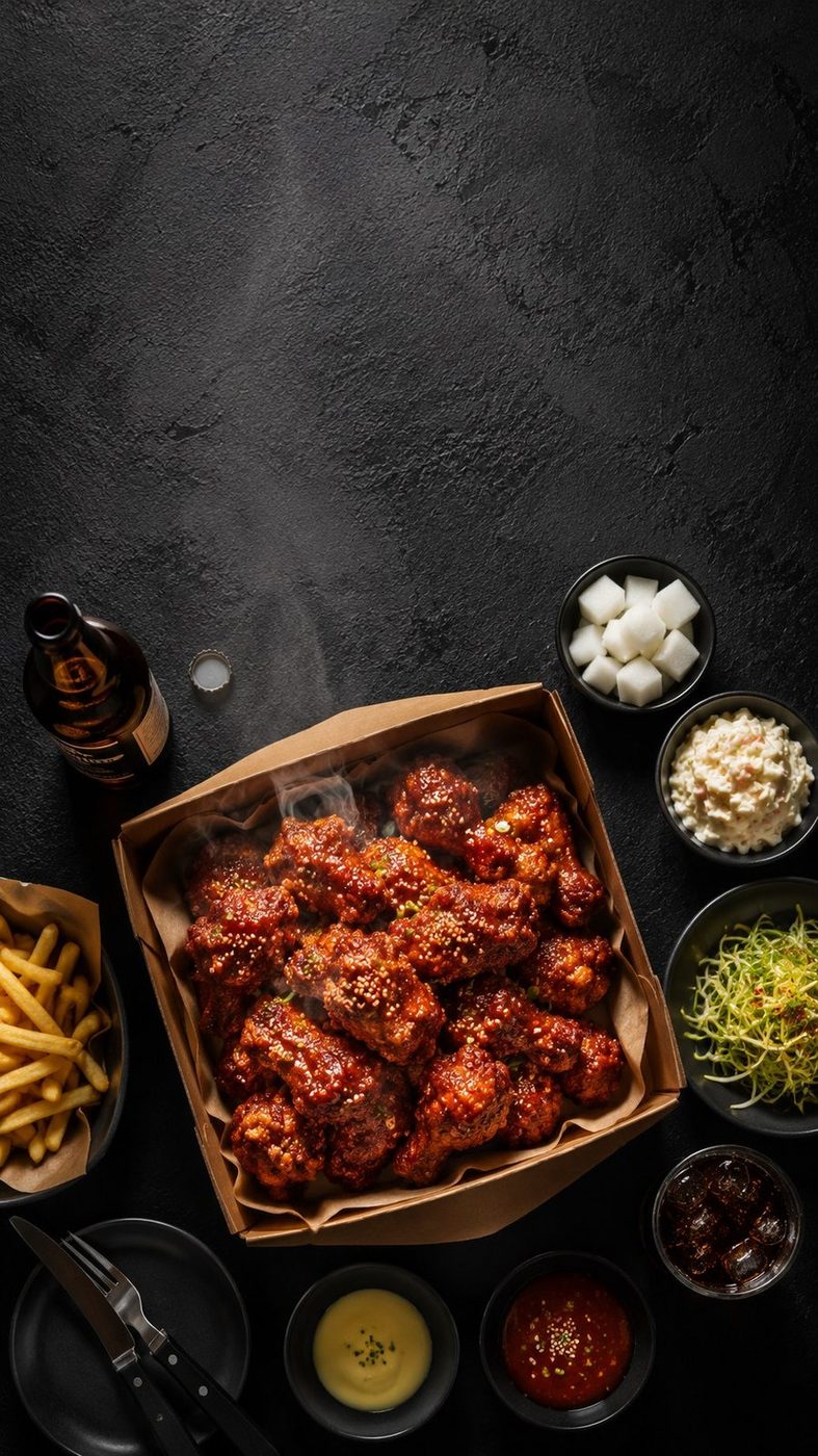 배달 치킨 한상 · 숏폼 표지용
